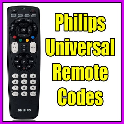 philips remote codes|Philips Universal Remote Codes & Program Instructions.